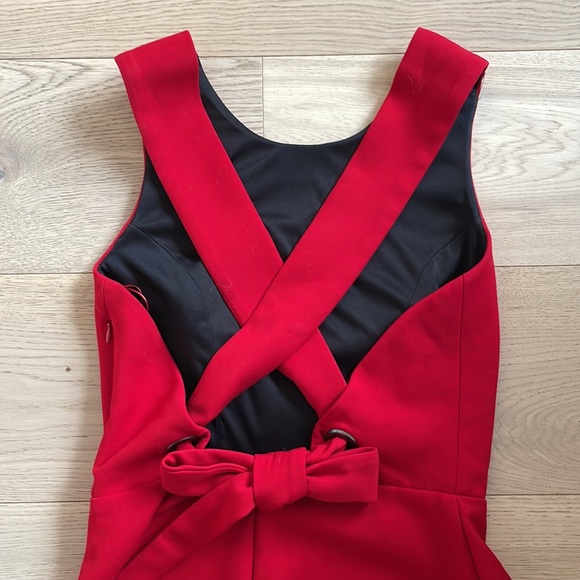 Open Back Red Mini Zara Dress - Picture 8 of 8